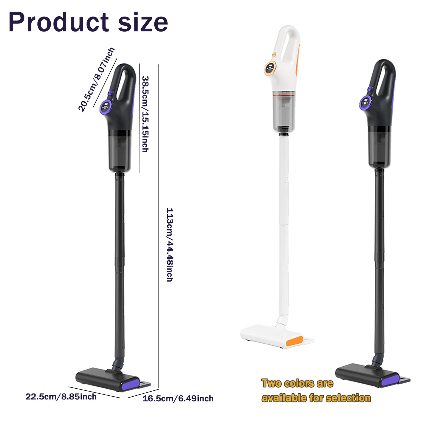 Portable Cordless Handheld Vacuum, Rechargeable, Cyclonic Suction for Car/Office/Home - Powerful & Lightweight