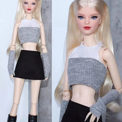 Elegant Doll Party Clothes High Quality Fashion 10 Styles Plush Coat Casual Wears Doll Dresses 11.5