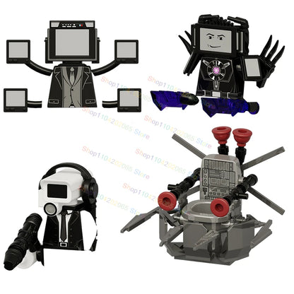 Hot Game Building Blocks Skibidi Toilet Accessories TV Monitor Cameraman Speakman Figures Toys KDL829 KDL826 KDL828