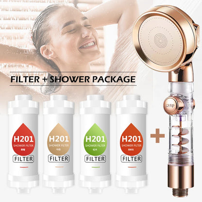 Vitamin C Shower Head Filter,Scented Bathing Shower Filter,Chlorine Removal Water Softener ,Natural Vitamin C Shower Filter