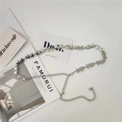 Fashion Retro Metal Accessories Fedora Belt Accessories Men Women Hats Straw Hat Accessories Belt Chain Decoration