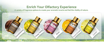 PHATOIL 15 Bottles Essential Oils Set-5ml Lavender Eucalyptus Vanilla Peppermint Rose Lemon Cinnamon Aromatherapy Essential Oils