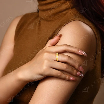 ATTAGEMS Luxury Round Cut 2.5mm Moissanite Ring for Women Man 925 Sliver Sparkling Fine Jewelr Engagement Wedding Party Gift New