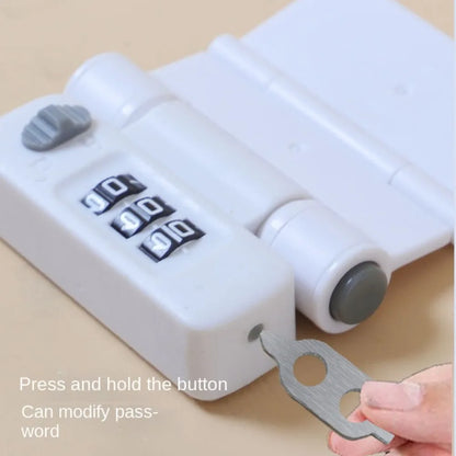 Baby Safety Drawer Lock password Anti-Pinching Hand Cabinet Drawer Locks Plastic White Safety Buckle for Kids Protection