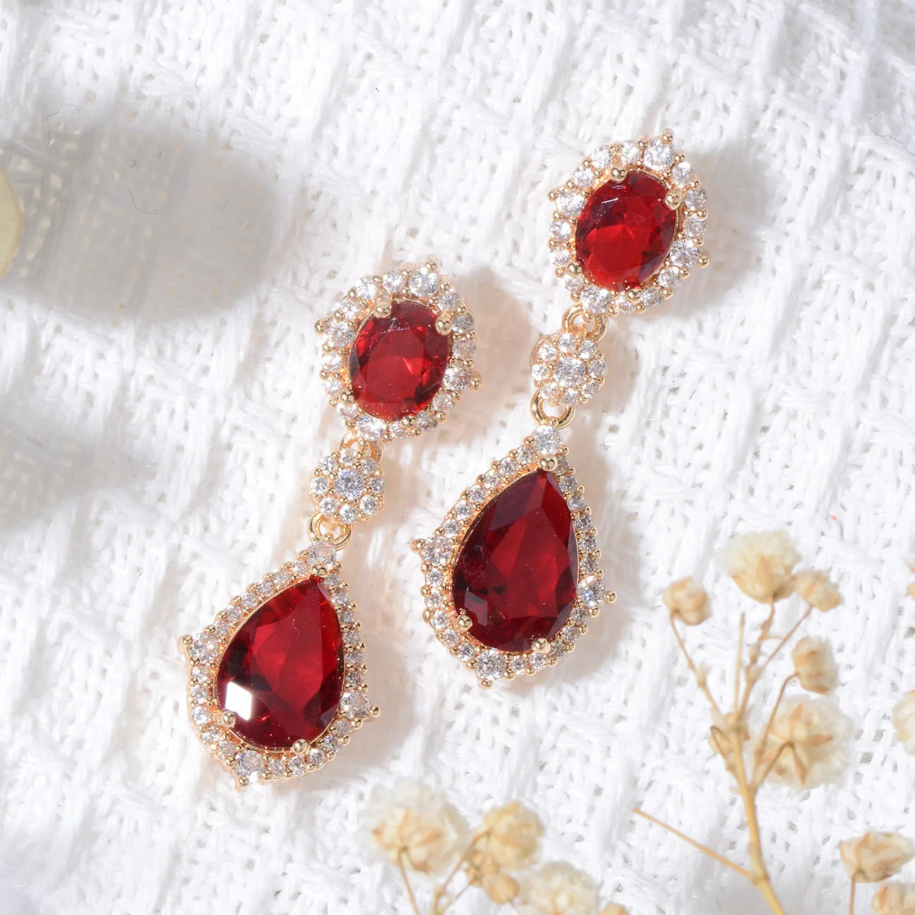 Fashion necklace accessories women's earring Jewelry sets bride's wedding zircon water drop girls earrings for women jewellery