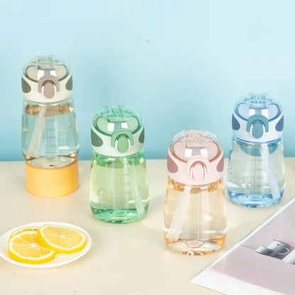 Leak-Proof Portable Water Bottle - Cute, Compact Design for Men & Women, PVC-Free Plastic, Ideal for Outdoor Activities & Travel