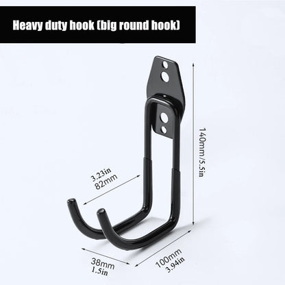 Garage Storage Utility Hooks,Garage Garden Tool Organizer,Hanging Utility Wall Mount Hooks,Heavy Duty Tool Storage Organizer