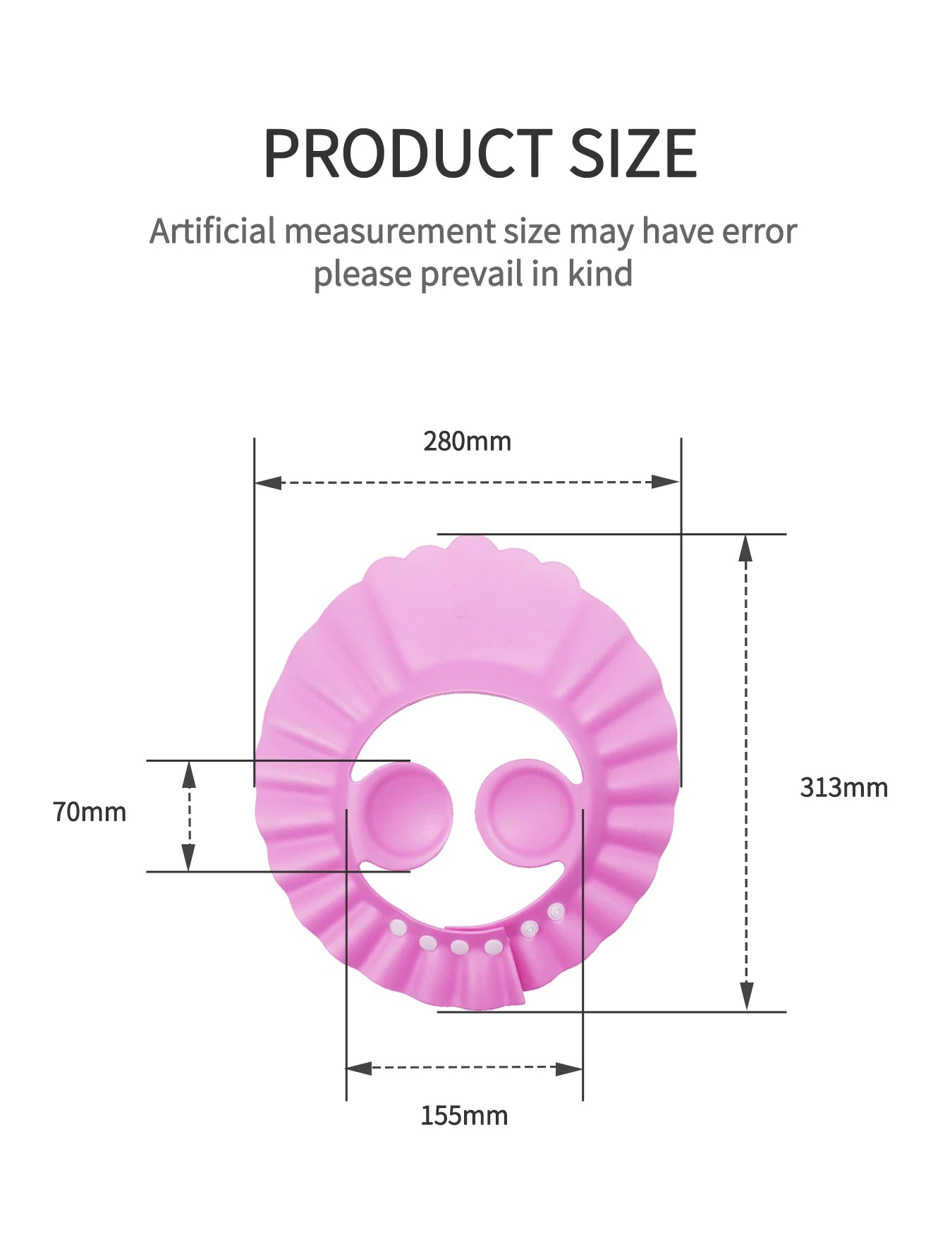 Cute Animal Shower Cap Safety Eye Protection Ear Protection Lightweight Cute Cartoon Baby Bath Protective Cap Shampoo Bath Care