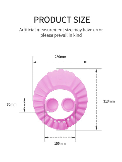 Cute Animal Shower Cap Safety Eye Protection Ear Protection Lightweight Cute Cartoon Baby Bath Protective Cap Shampoo Bath Care