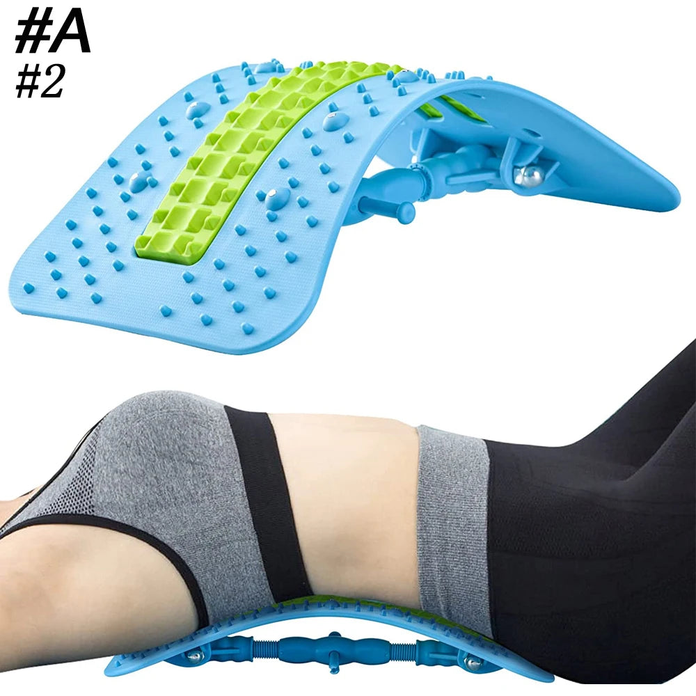 Back Stretcher,6th Generation Upgraded Back Massager,Back Cracker for Lower Back PainRelief Lumbar Support,with Magnetic Massage