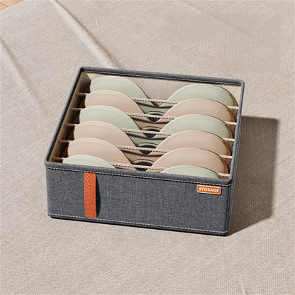 Wardrobe Clothes Organizer 6-20 Grids Clothes Trousers Jeans Storage Box Underwear Bra Socks Compartment Drawer Organizers boxes