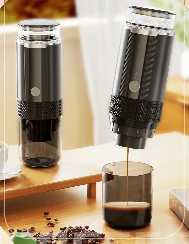 Portable Coffee Maker Electric Capsule Grind Coffee Brewer is suitable for ground coffee and KCUP Capsule coffee capsules