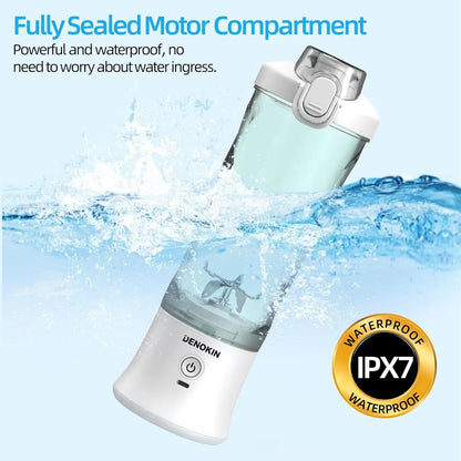 Powerful 20 oz Personal Portable Blender BPA Free USB C Rechargeable Blender with Travel Lid for Shakes Smoothies Home Travel