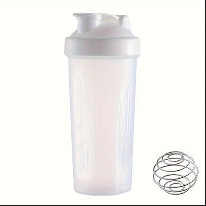 Large Sports Shaker Cup With Metal Stirring Ball For Protein Powder Shake Drink Mixing Sports Water Bottle Suitable For Sports