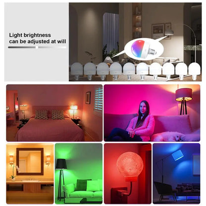 Remote Control Bulbs Color Changing LED Light Bulbs Detachable Magnetic Rgb Smart Rechargeable Bulbs Night Light Lighting