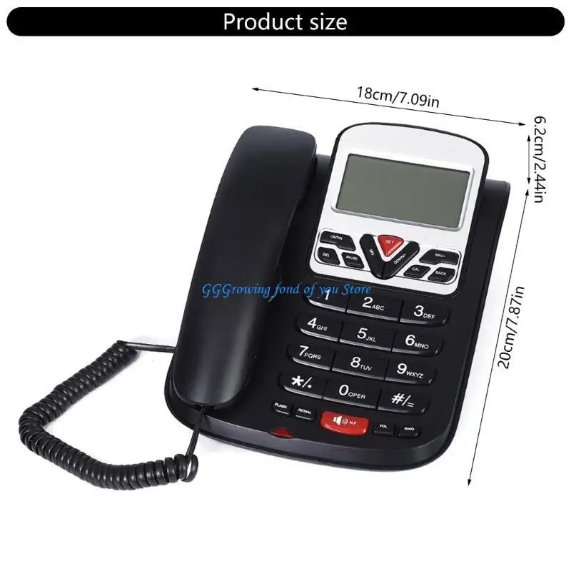 H9EB L-51 Corded Landline Phone Fixed Telephone for Hotel Room, Office Caller Display