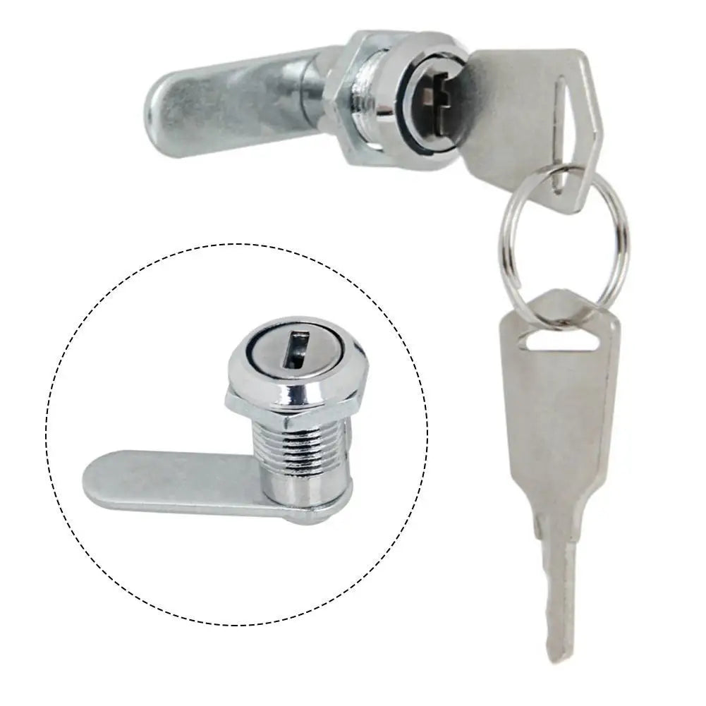 With 2 Key Drawer Lock Locks Hardware Security Furniture Lock Security Locks Stainless Steel Cabinet Mailbox Lock