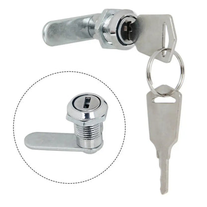 With 2 Key Drawer Lock Locks Hardware Security Furniture Lock Security Locks Stainless Steel Cabinet Mailbox Lock