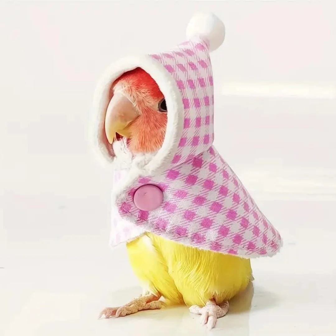 Cute Parrot Cloak Parrot Cloak Cloak Bird Clothes Parrot Cloak Black Phoenix Thick Warm Outerwear