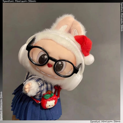 Labubu Headphone Cute Earphone for Labubu I II Mini Plush Doll Headset Decoration Fashion DIY Doll Accessories Gift