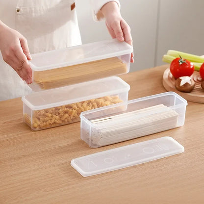 2/4 Pcs Long Rectangular Food Storage Containers, Plastic Reusable Refrigerator Organizer Boxes Kitchen Accessories
