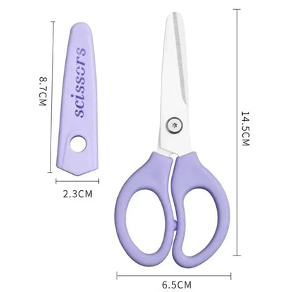 Ceramic Scissors Portable Baby Food Mills Infant Feeding Aid Scissors with Cutting Box Baby Supplies for Health Baby Tableware