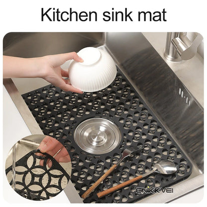 Sink Protectors for Kitchen Sink, Kitchen Sink Mats Silicone Sink Protector, Sink Mat Grid for Kitchen Bottom of Farmhouse