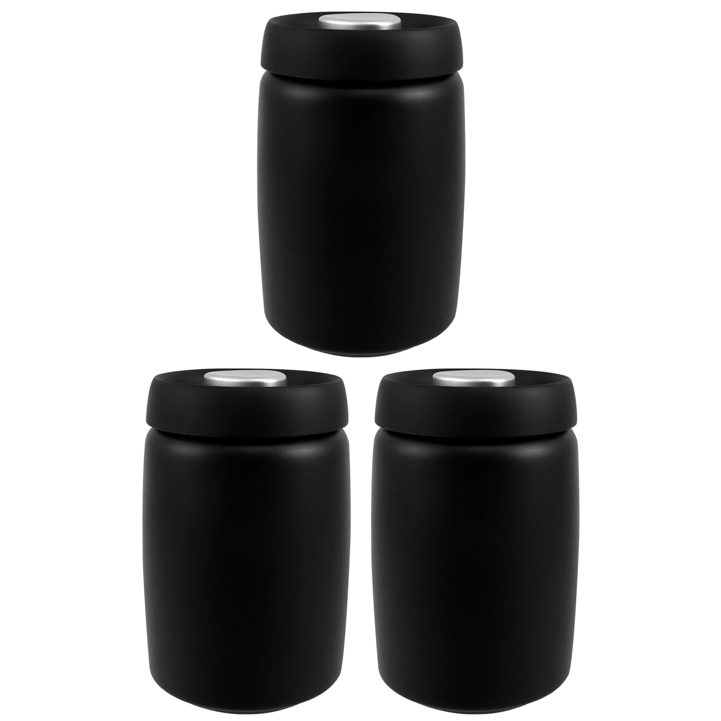 1200ml Vacuum Sealed Jug Coffee Beans Stainless Steel Canister Food Grains Candy Storage Jug Keep Fresh Moisture-proof