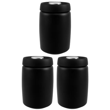 1200ml Vacuum Sealed Jug Coffee Beans Stainless Steel Canister Food Grains Candy Storage Jug Keep Fresh Moisture-proof