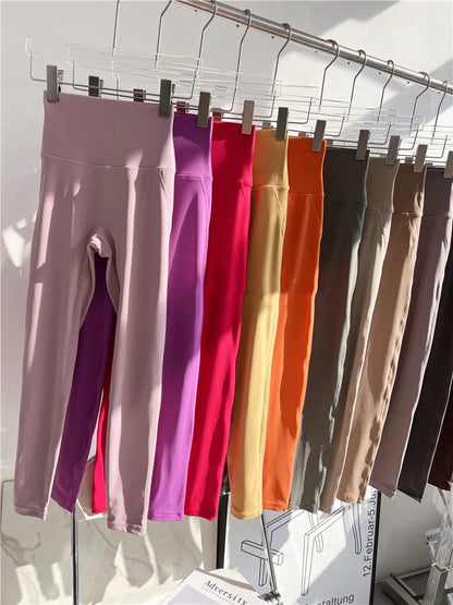 No need wear Underware Yoga Sport Pant Fitness Workout Tights and Soft Women High Waist Running Gym Leggings