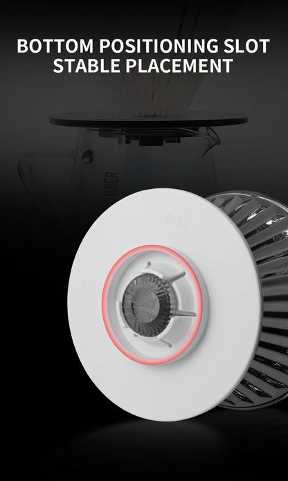 MHW-3BOMBE Pour Over Coffee Dripper Glass Coffee Dripper Coffee Filter Cup Reusable Coffee Drip Filter Cone Coffee Maker