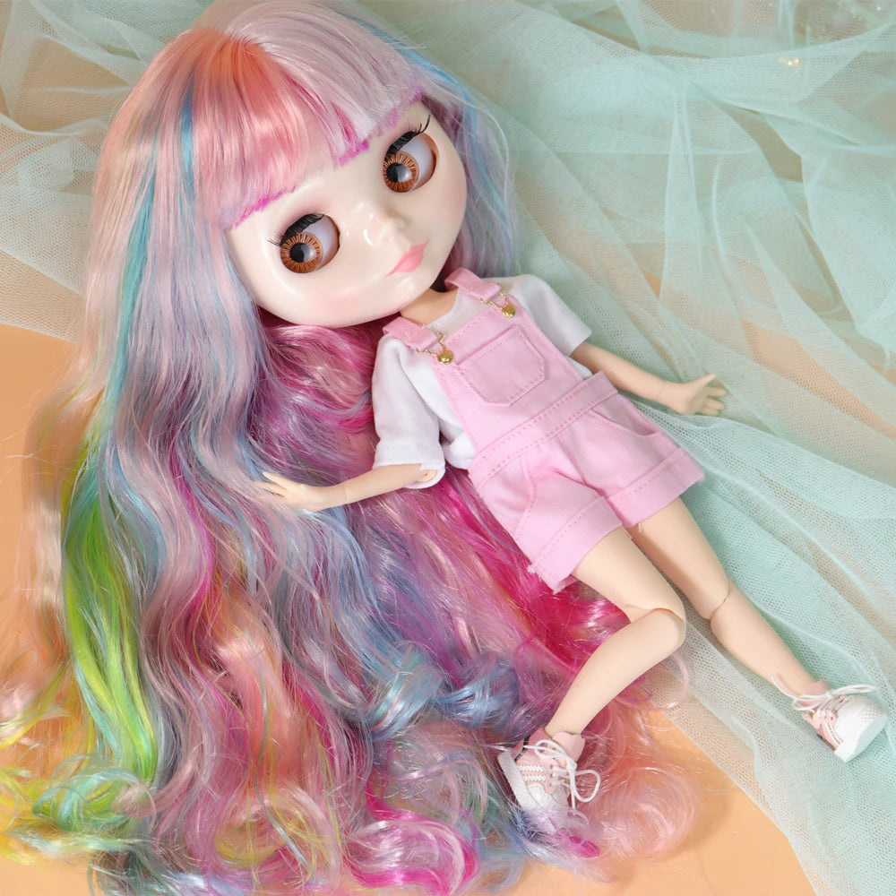 ICY DBS Blyth Doll Cute Combination Including Clothes Shoes Hand Set AB Cosplay Dressing 1/6 BJD Anime Girl OB24