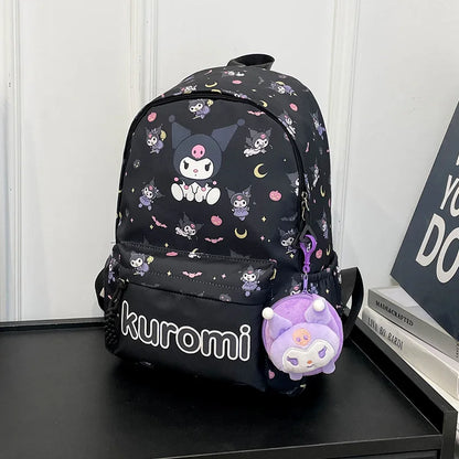 New style trendy student schoolbag cartoon print cute large capacity backpack fashionable middle school student backpack