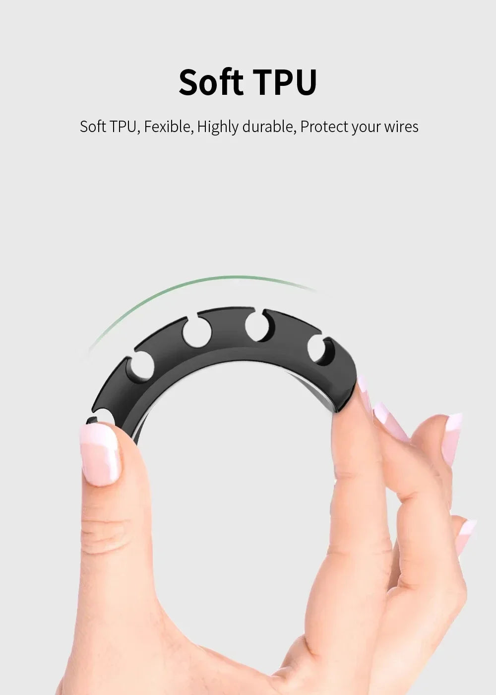 Adhesive Cable Holder Clips Cord Management Wire Organizer for Desktop USB Charging Cable Nightstand Power Cord Mouse Cable