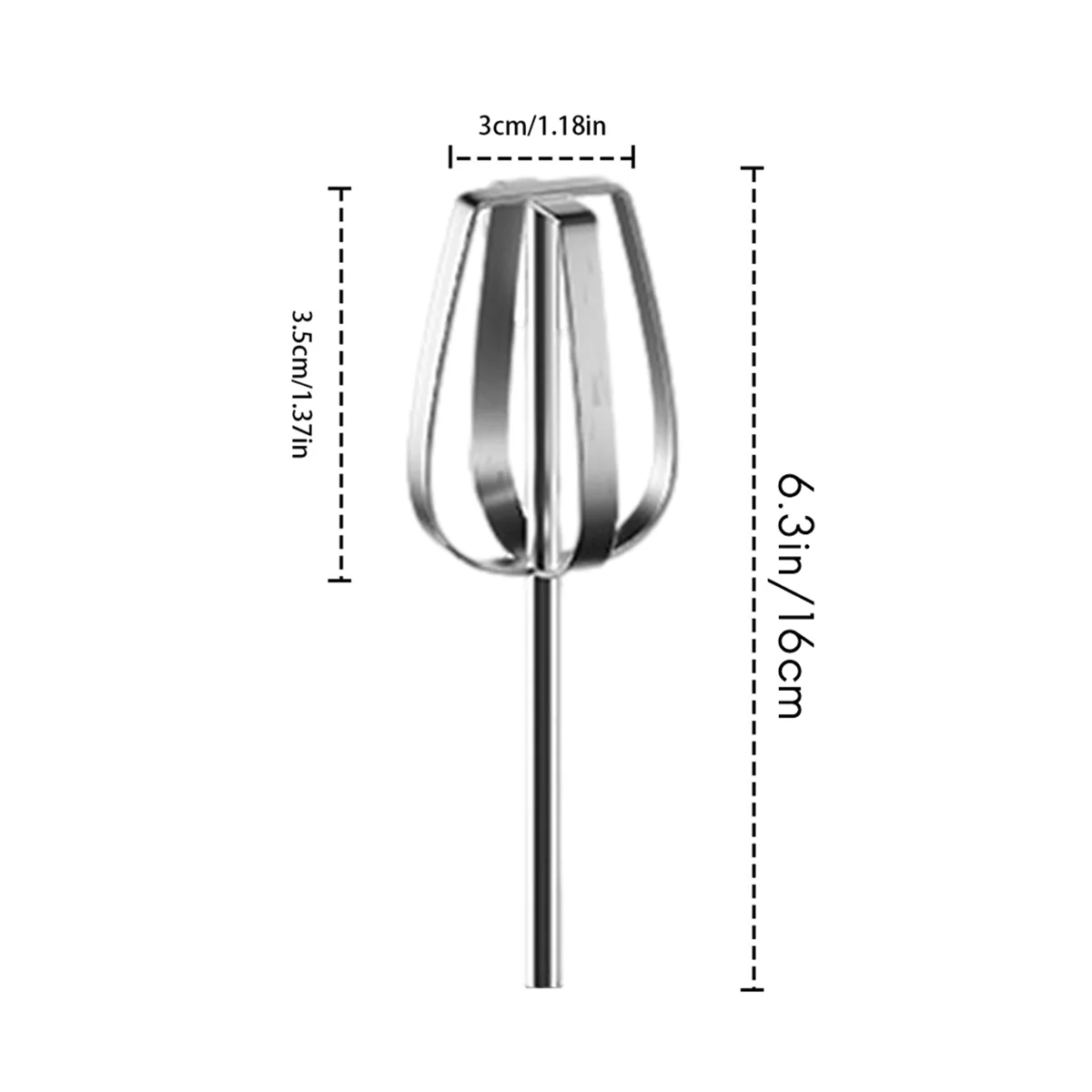 Electric Hand Mixer,Stainless Steel Stirring Whisk,Immersion Blender Cordless Hand Mixer Whisk,3Speed Adjustable Frother