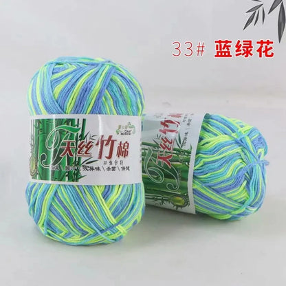 Tiansi Bamboo Cotton Yarn Bamboo Charcoal Cotton Hook Needle Thread Cotton Nitrile Woven Yarn DIY Weaving Material
