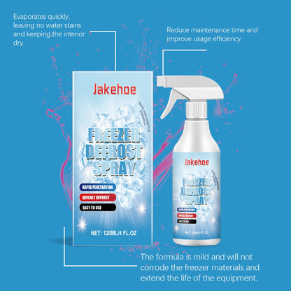 Jakehoe Fridge Defrosting Spray 120 ml Freezer Defrosting Agent And Deicing Spray Easy Defrosting, Saves Electricity and Odour