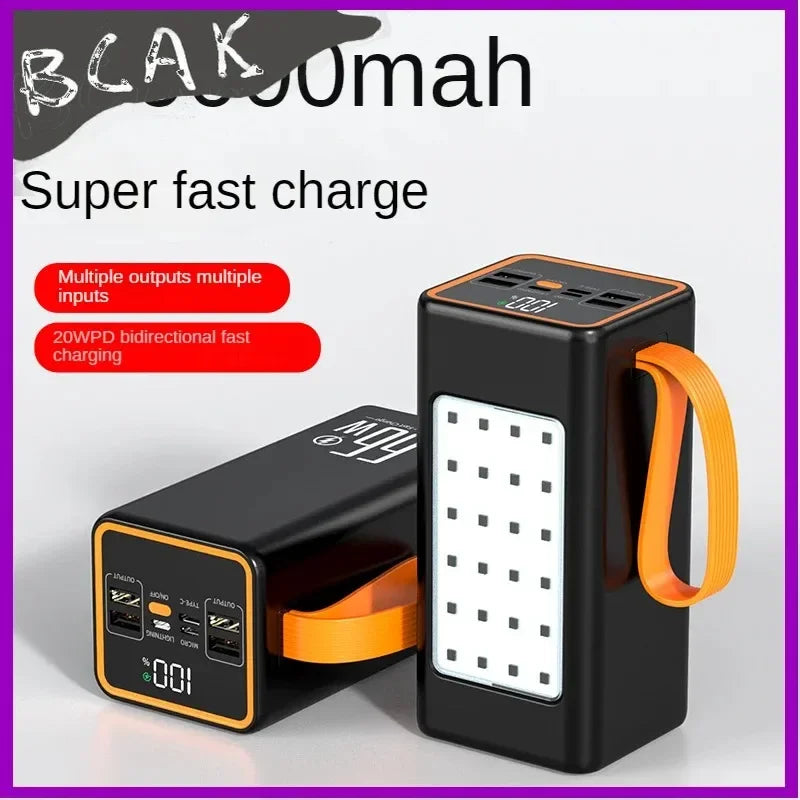 500000mah 100000mah 200000mah 300000mah Upgraded Version Super Powerbank Fast Charge Portable Power Bank Super Large Capacity