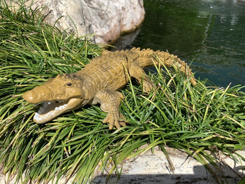Rc Animals Crocodile Model Simulation Waterproof for Outdoor Lake Electric Remote Control Alligator Shark Children's Water Toys