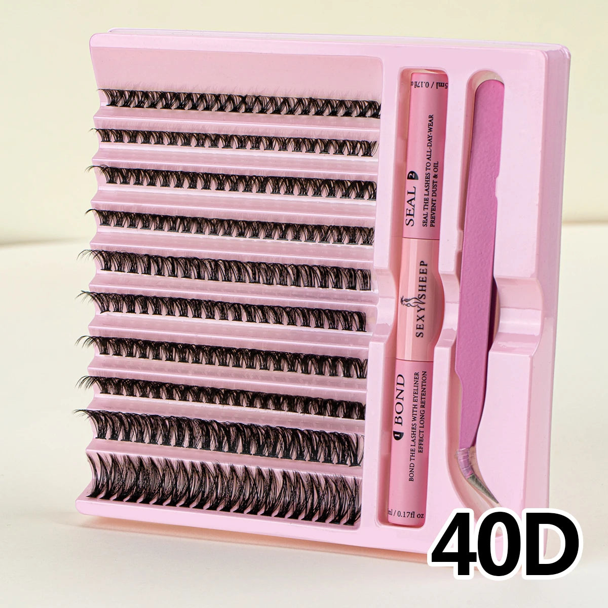 DIY eyelash set 200 eyelash clusters 30D 40D 50D eyelash extension makeup tool with glue and tweezers