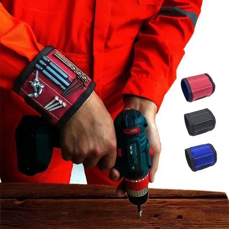 Magnetic Wristband for Holding Screws Nails Drilling Bits Wrist Tool Holder Belts with Strong Magnets Cool Gadgets for Men wome