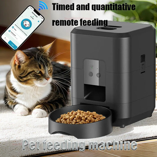 2025 New 2L Pet Feeder Intelligent Automatic Pet Feeder Wifi Application Smart Dry Food Pet Cat Bowl Dog Bowl Home Pet Supplies