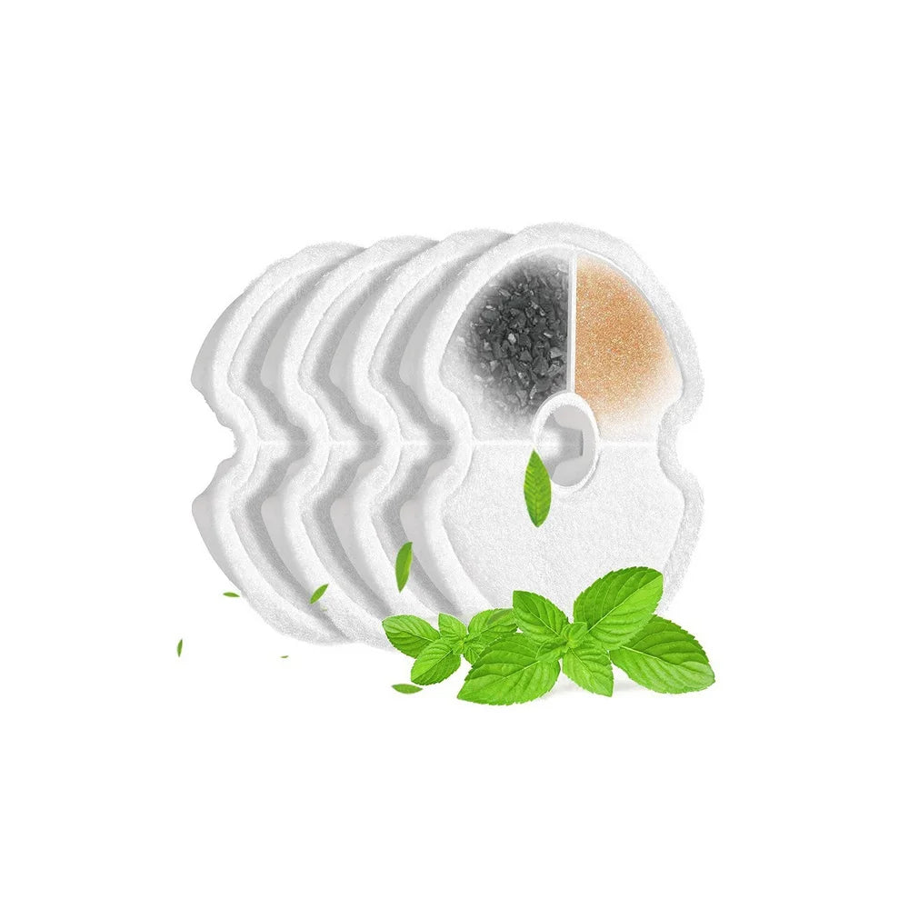 Cat Water Fountain, 67oz/2L Automatic Cat Drinking Fountain, Pet Water Fountain with LED Light and Filter for Cats and Small Dog