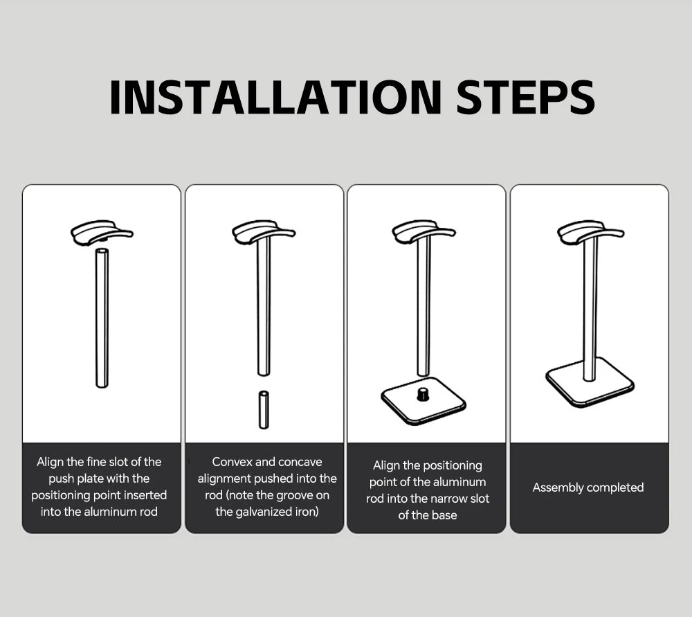 Headset Holder Creative Hanging Headset Stand Headset Holder Computer Multifunctional Bracket Black Bracket
