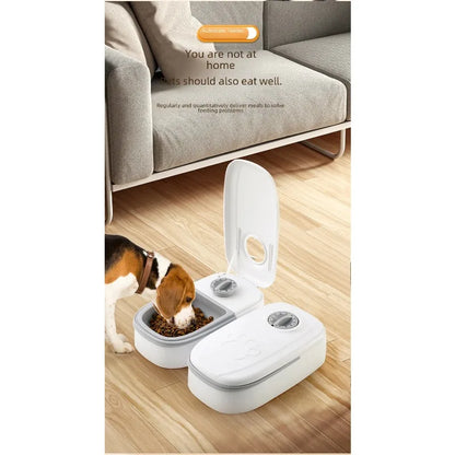 Pet Bowl Smart Timed Cat Feeder Quantitative Wet and Dry Food Single Meal Separation Home Use Automatic Feeding for Dogs & Cats