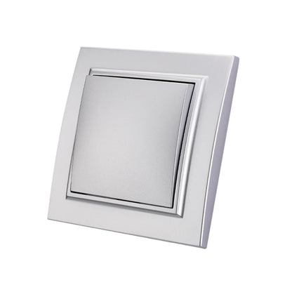 Silvery Electrical Outlets Power Sockets 250V EU Standard Wall Embedded Flame Retardant AC Not Ground Plugs Socket Paint Plastic