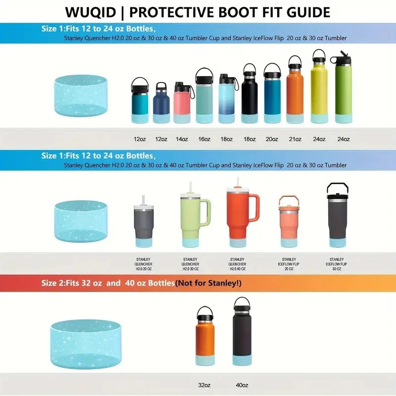1pc 7.5cm Non-slip Water Cup Bottom Sleeve Boot, Cup Base Protective Cover, For Stanley 30oz 40oz  & Hydro Flask 12-24oz
