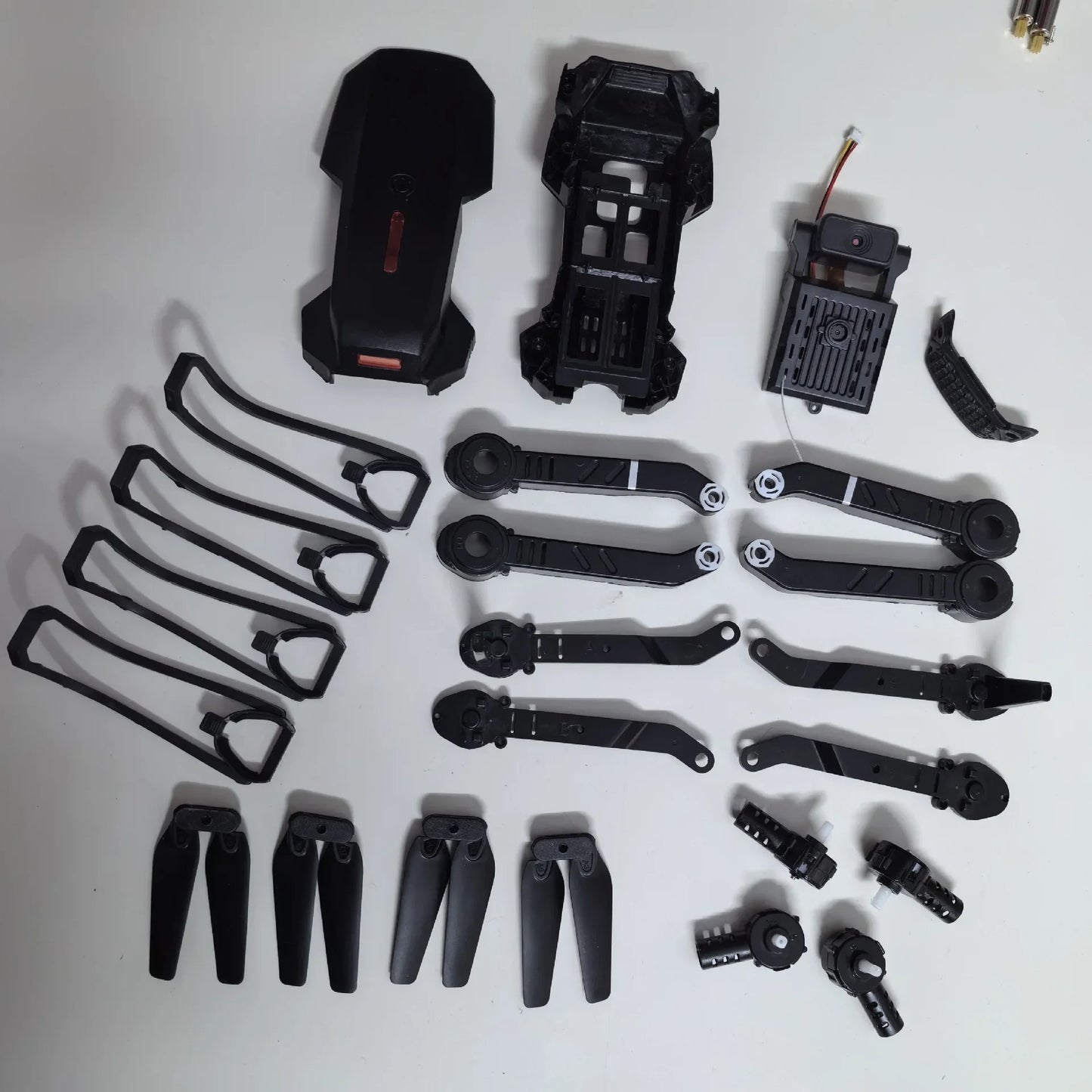 E88 RC Drone Accessories Spare Parts Main Body Shell AB Blade Propellers Protective Base/Engine Motors Spare Parts Quadcopter