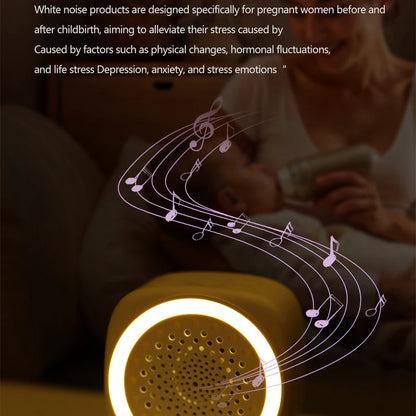 Mini White Noise Sound Machine Sleep Soother With 26 Soothing Sounds Breathing with RGB Light For Baby Adult Travel