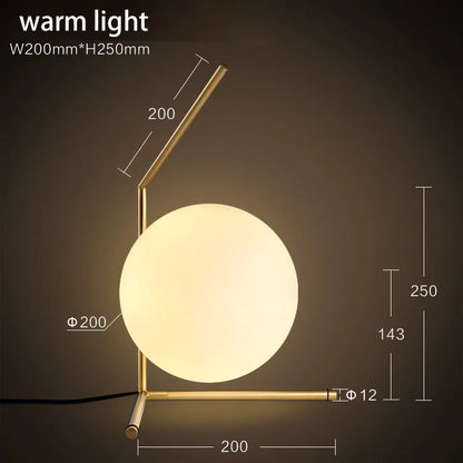 Nordic Creative Ins Style Internet Celebrity Douyin Decorative Lamp Reading Desk Study Modern and Simple Bedroom Bedside Lamp